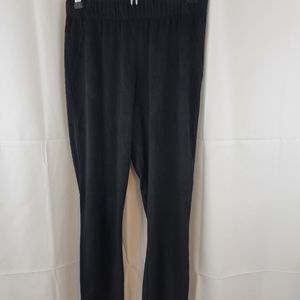 Utopia Women's Black Faux Suede Pull-On Pants Size Small